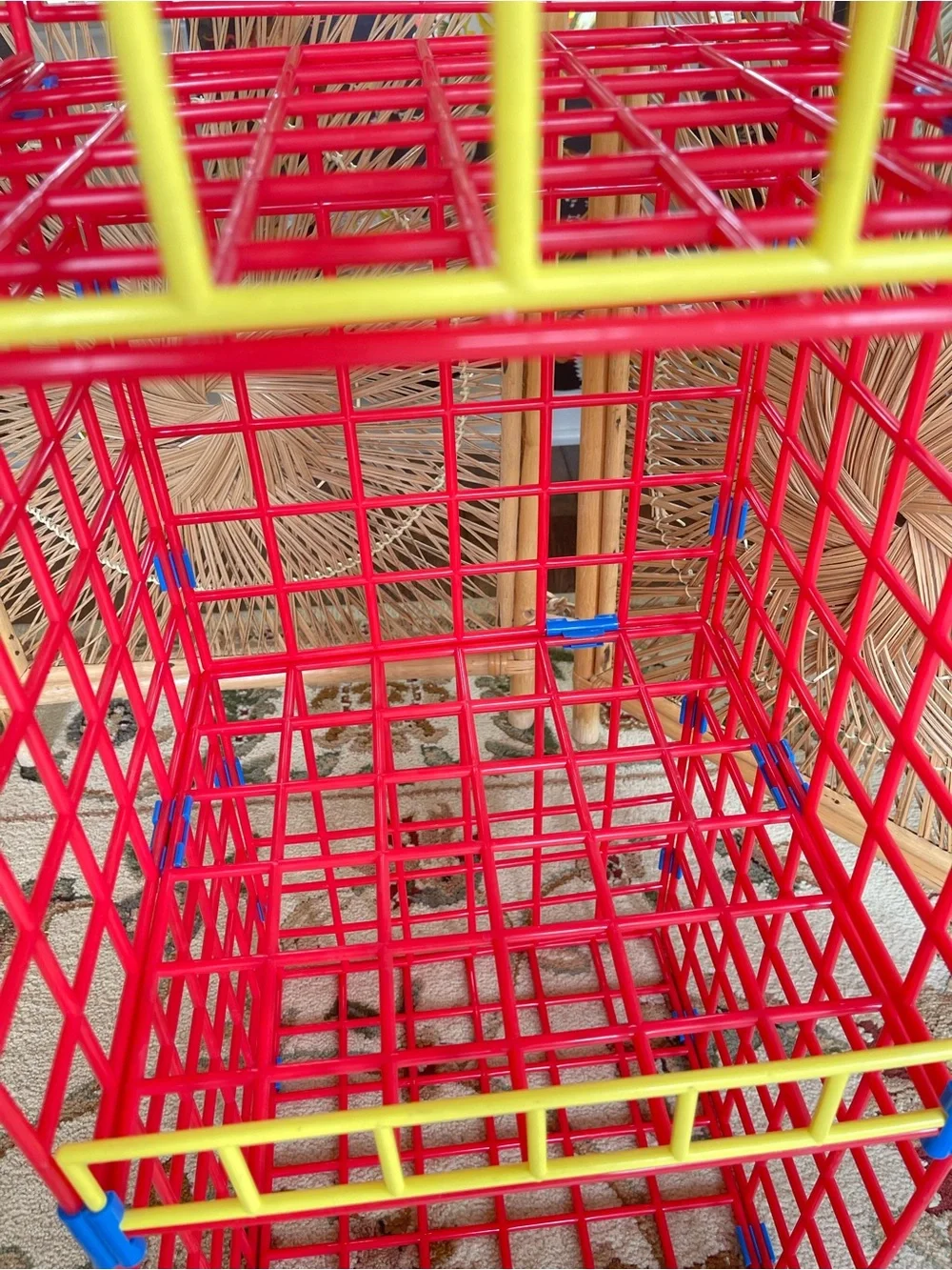 Vintage 90s Tidy Kids Cubby Cubes Modular Closet System Red Yellow Blue